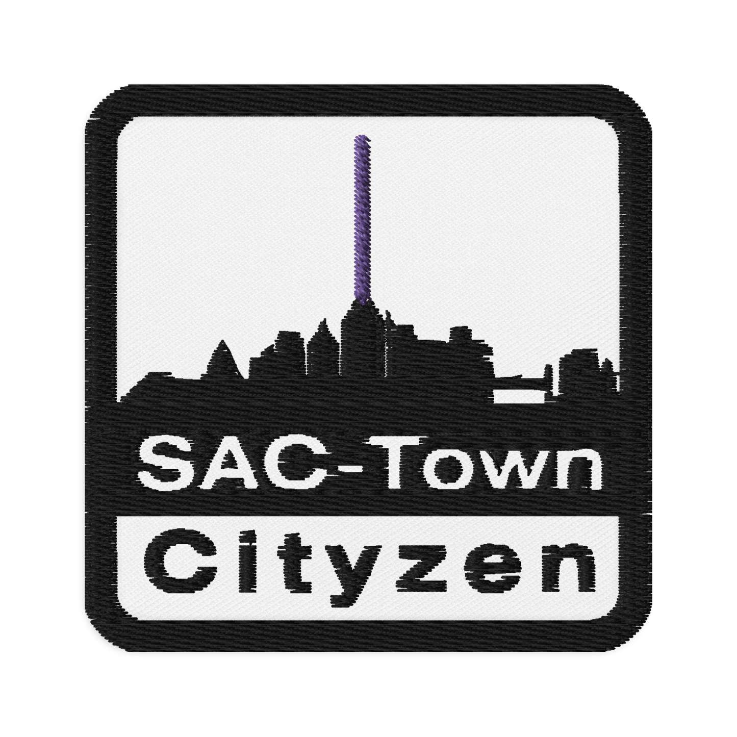 Square Sac-Town Cityzen Embroidered Patch Square