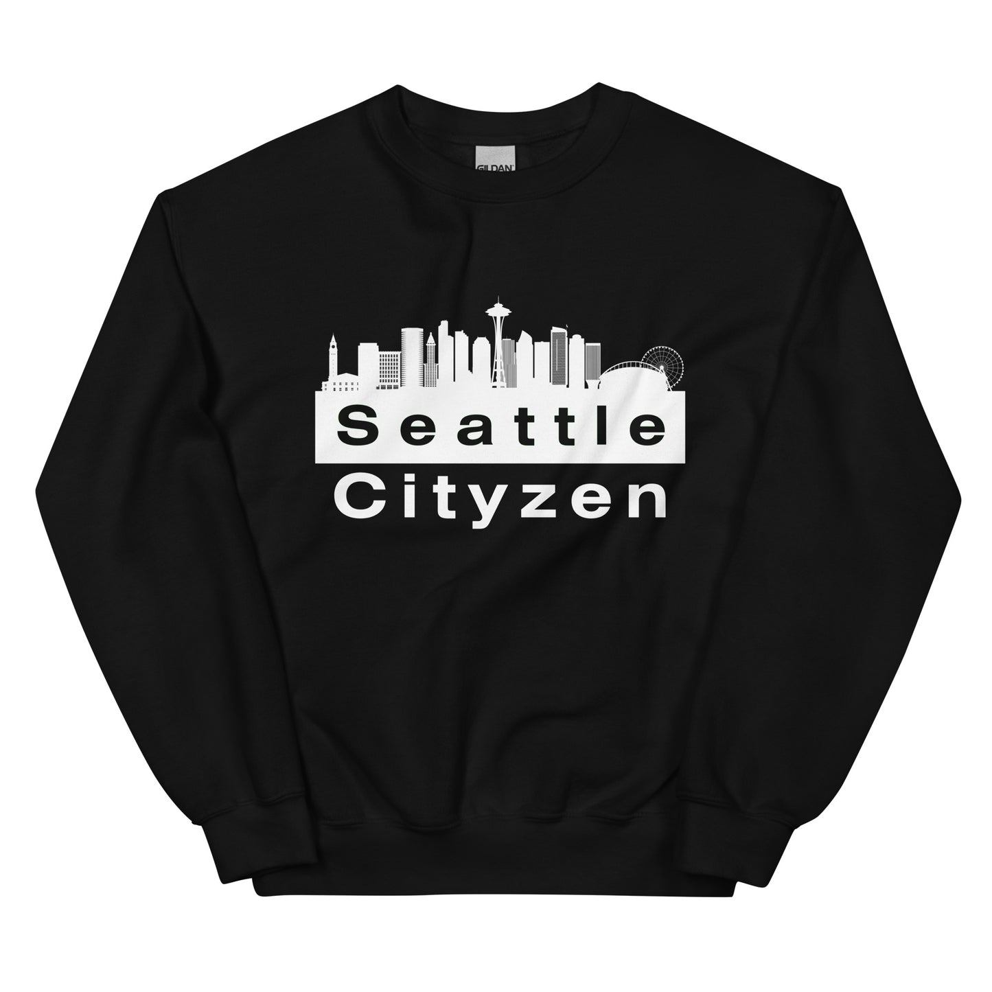 Seattle Cityzen Crewneck Sweatshirt Large Front Print