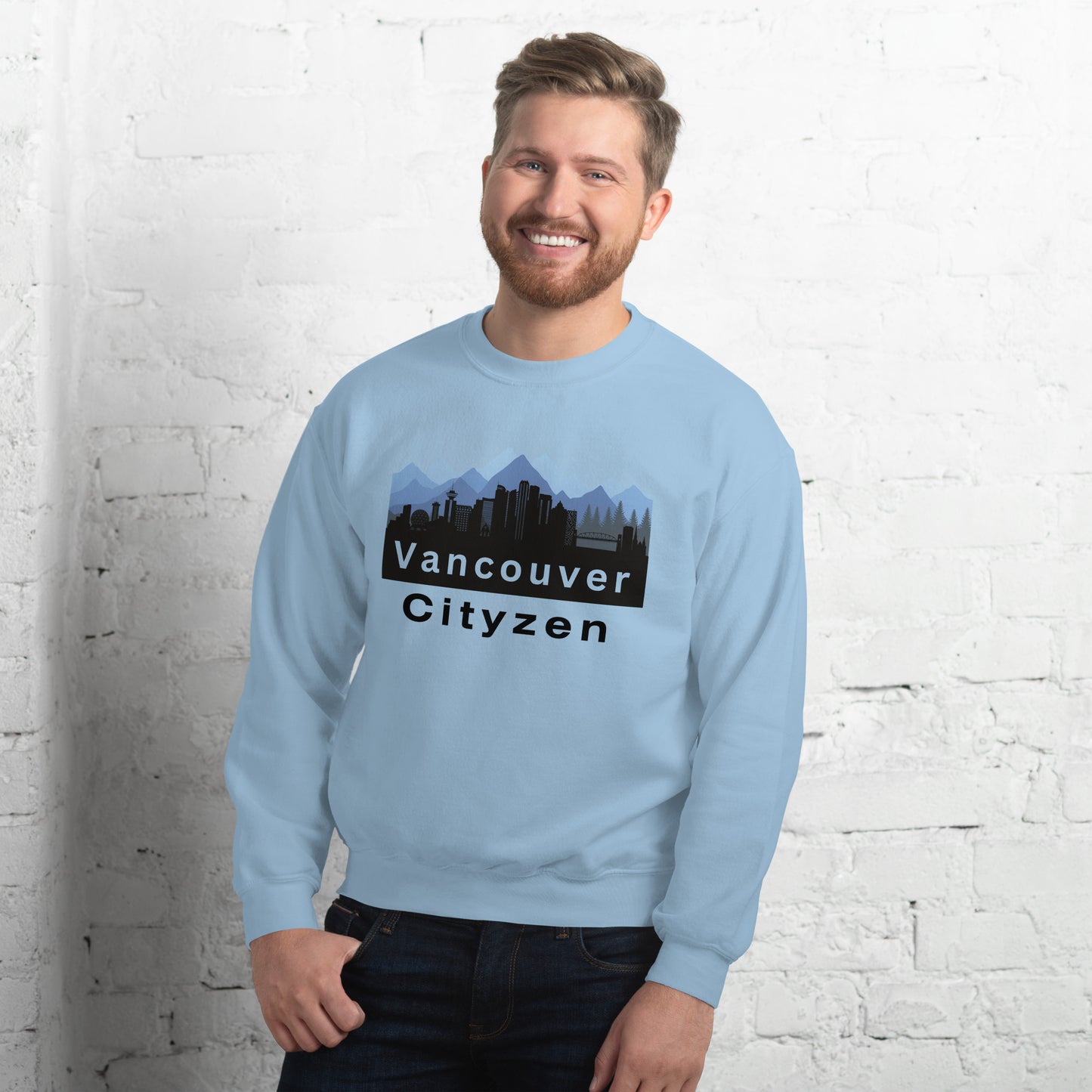 Vancouver Cityzen Crewneck Sweatshirt Large Front Print