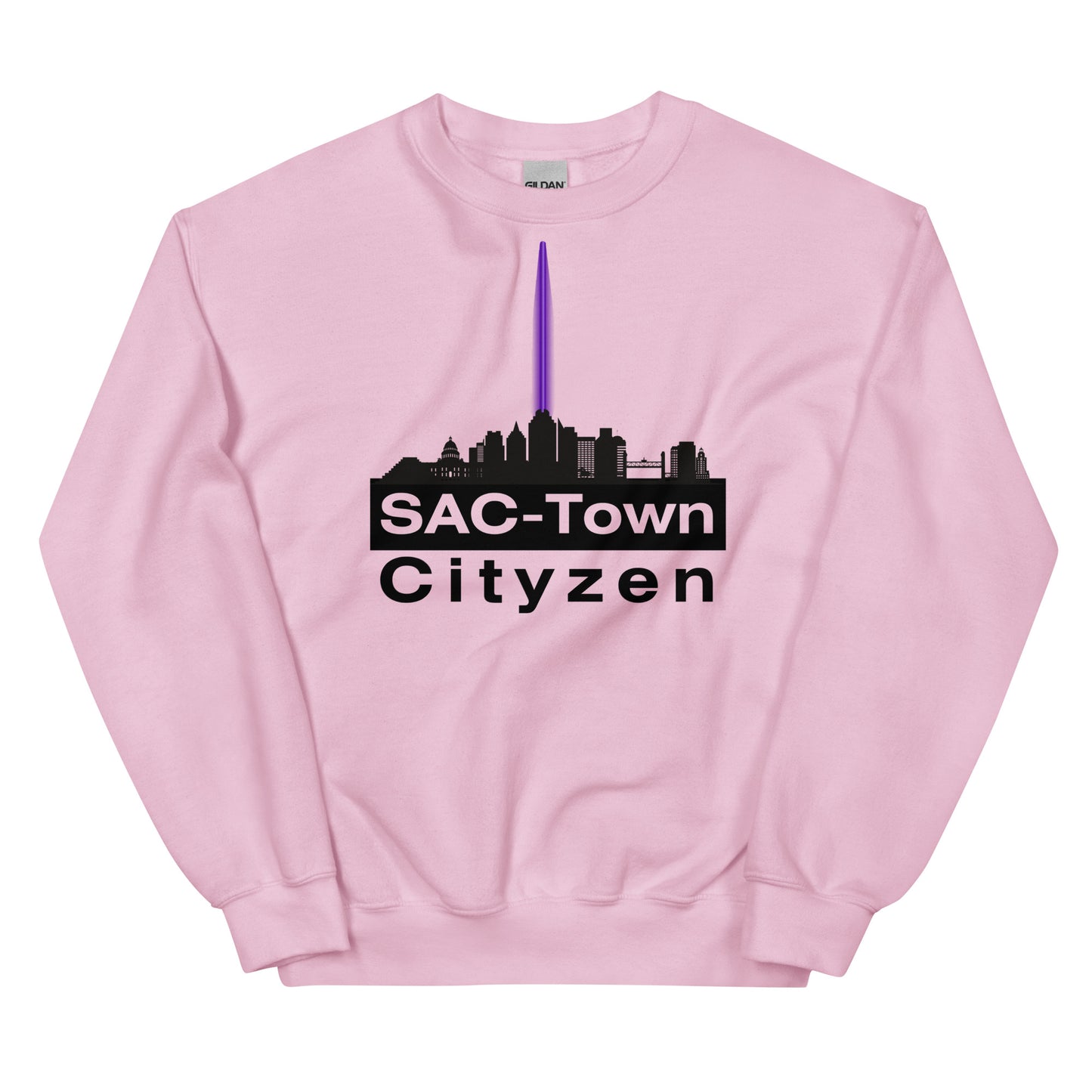 Sac Town (Sacramento) Cityzen Crewneck Sweatshirt Large Front Print