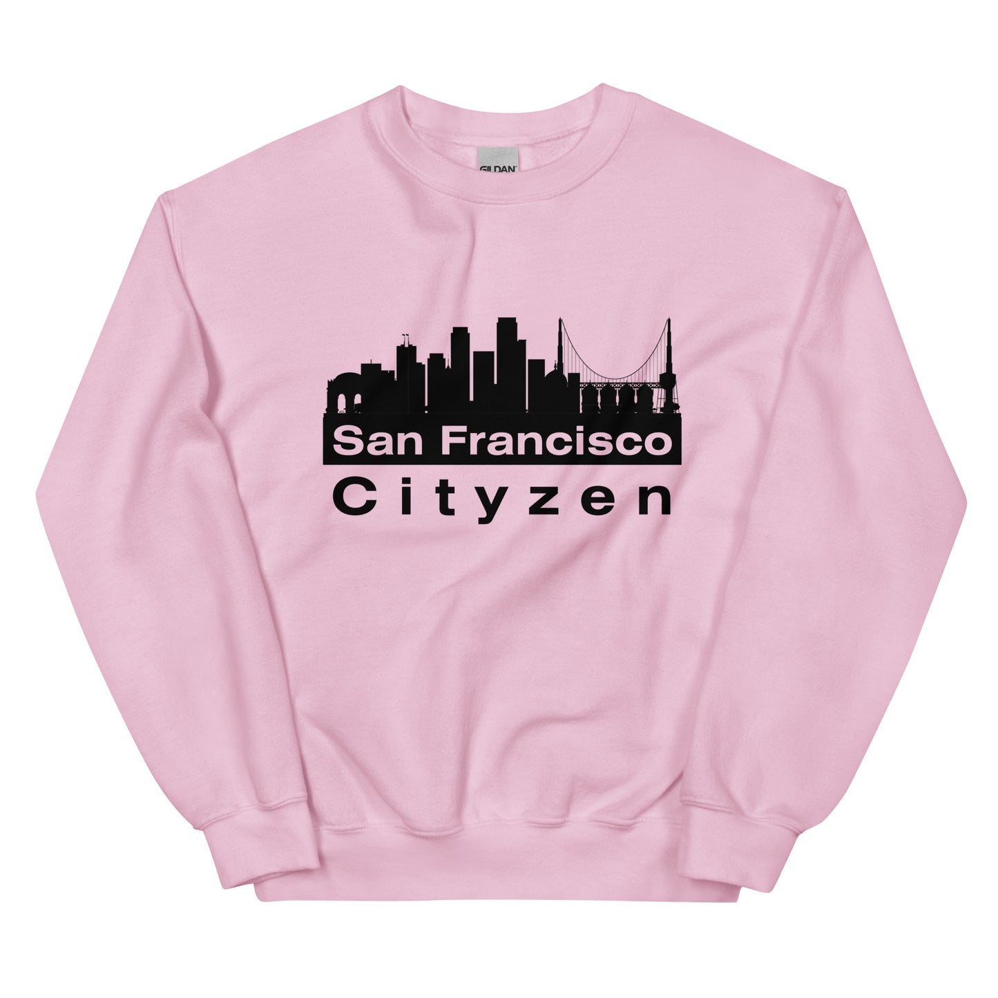San Francisco Cityzen Crewneck Sweatshirt Large Front Print