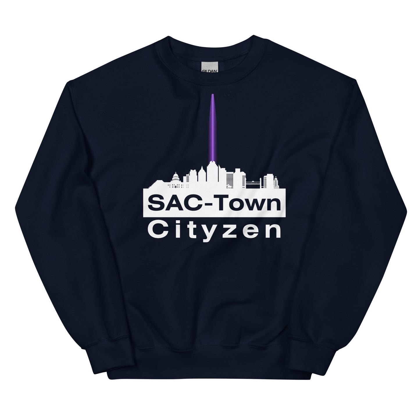 Sac Town (Sacramento) Cityzen Crewneck Sweatshirt Large Front Print