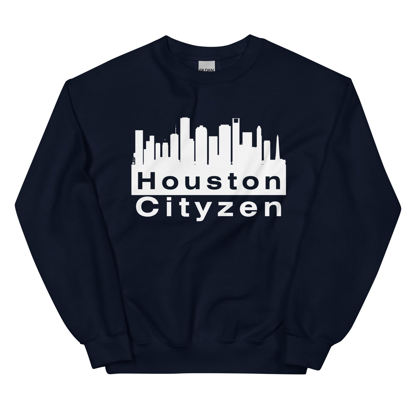 Houston Cityzen Crewneck Sweatshirt Large Front Print