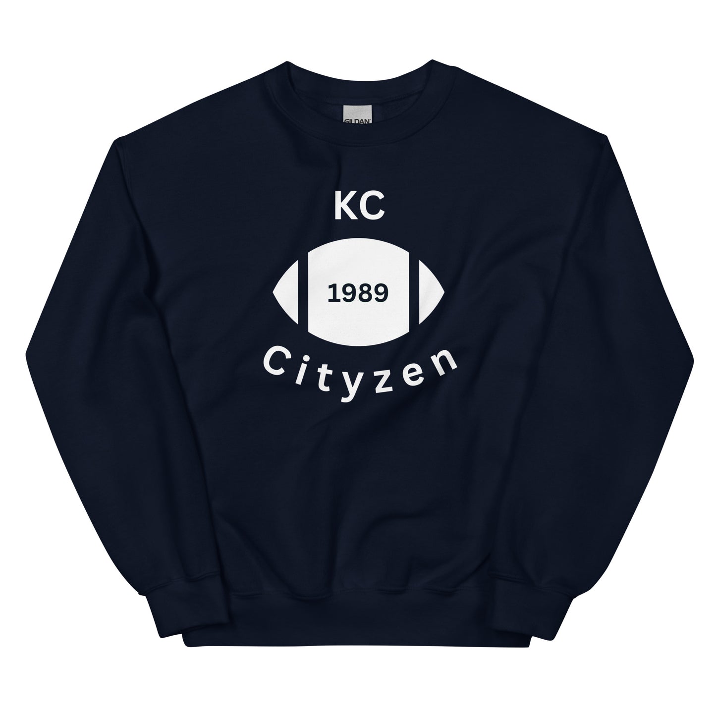 KC (Kansas City) Cityzen Crewneck Sweatshirt Large Front Print