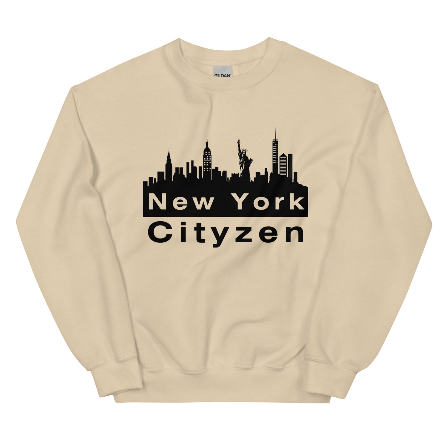 New York Cityzen Crewneck Sweatshirt Large Front Print