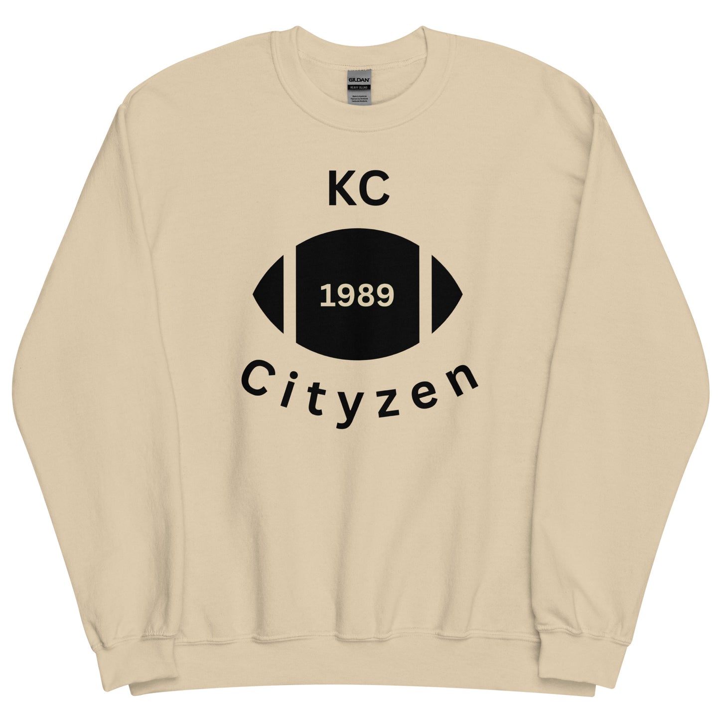 KC (Kansas City) Cityzen Crewneck Sweatshirt Large Front Print