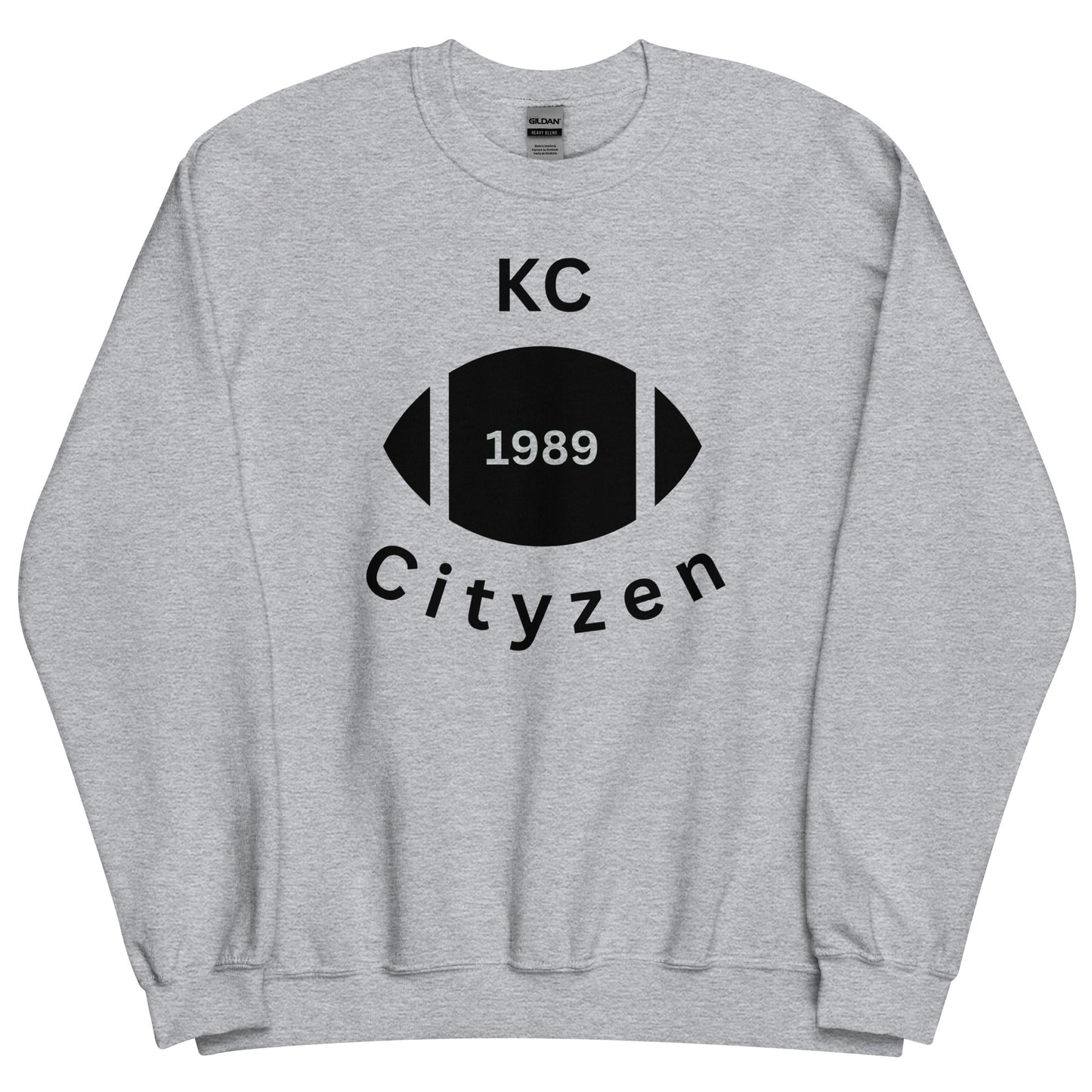 KC (Kansas City) Cityzen Crewneck Sweatshirt Large Front Print