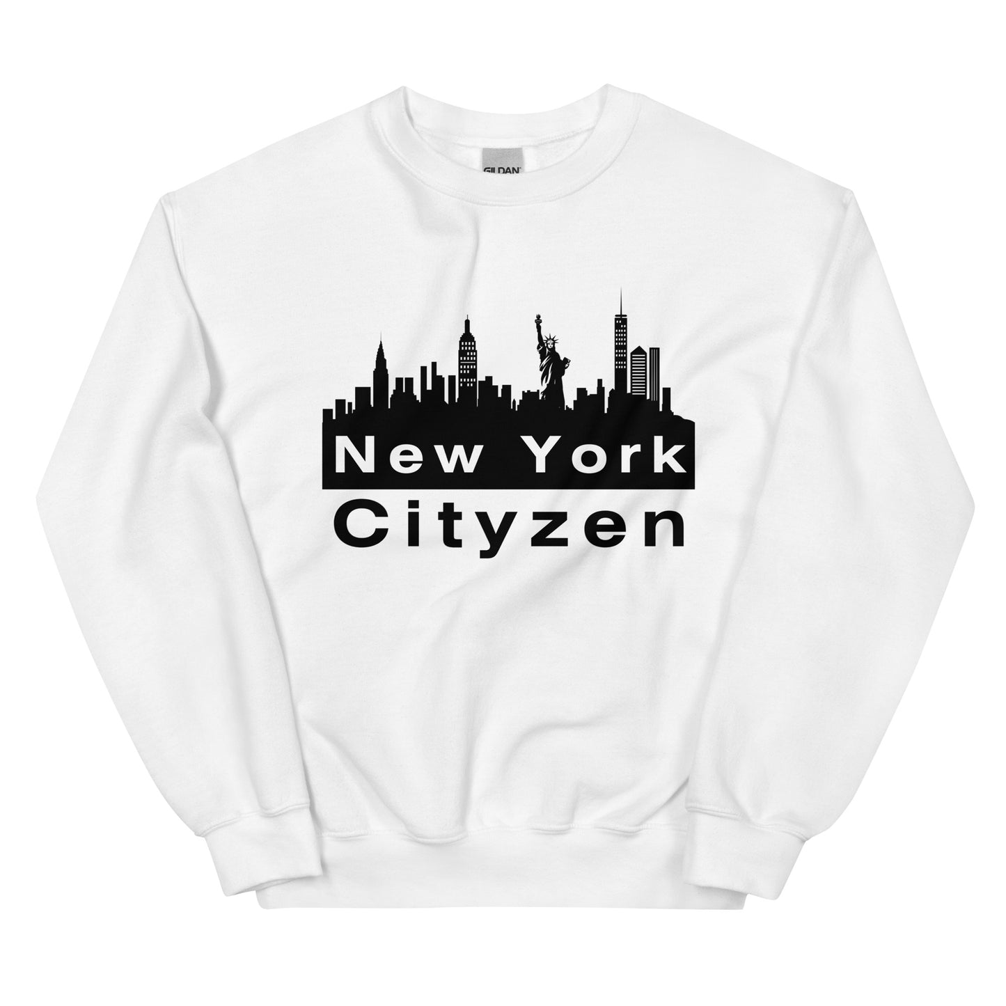 New York Cityzen Crewneck Sweatshirt Large Front Print