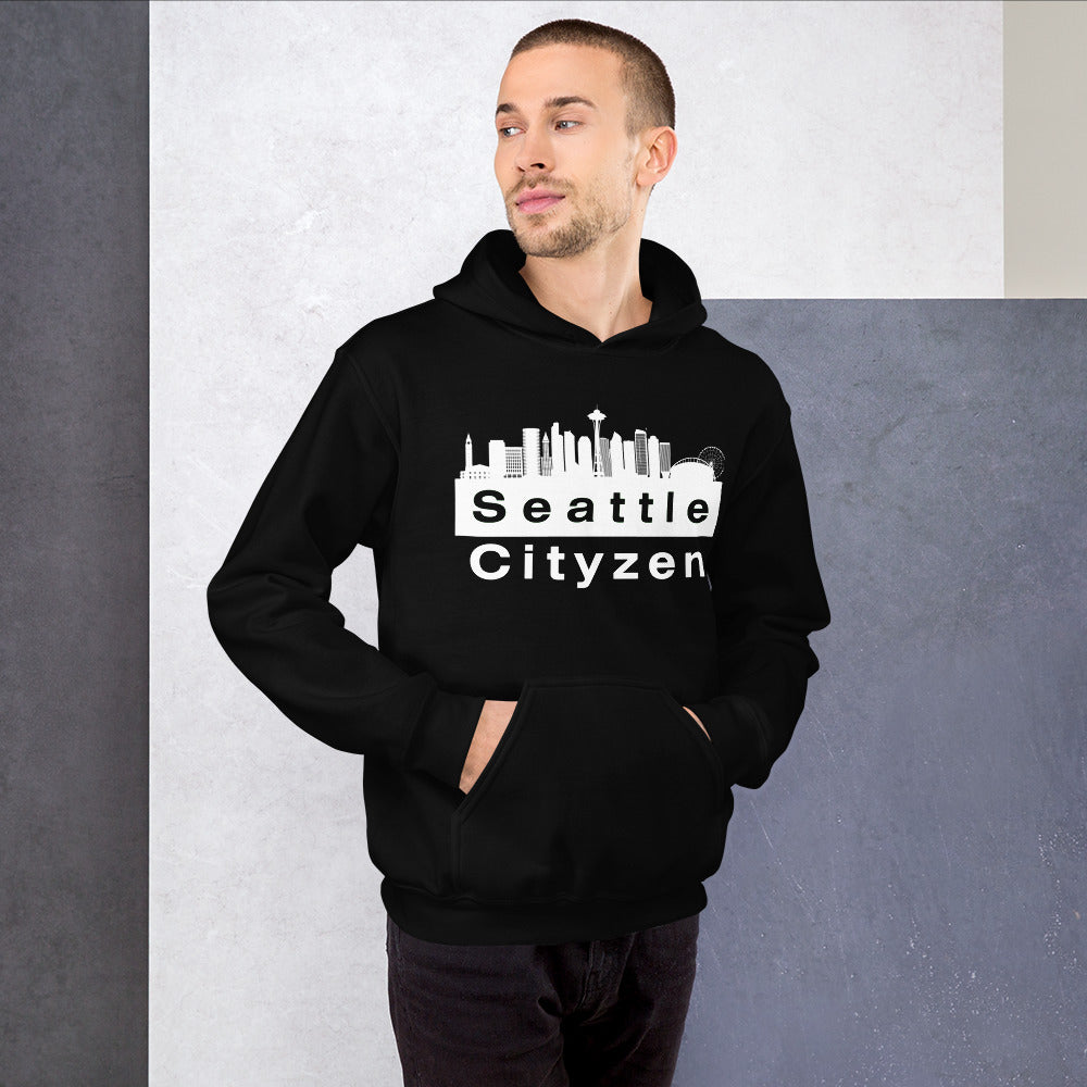 Seattle Cityzen Hoodie Large Front Print