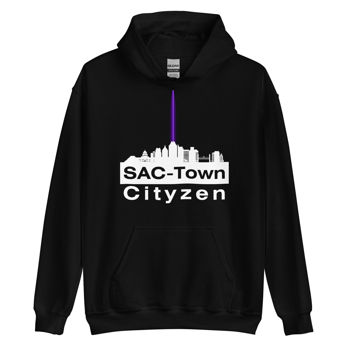 Sac Town (Sacramento) Cityzen Hoodie Large Front Print