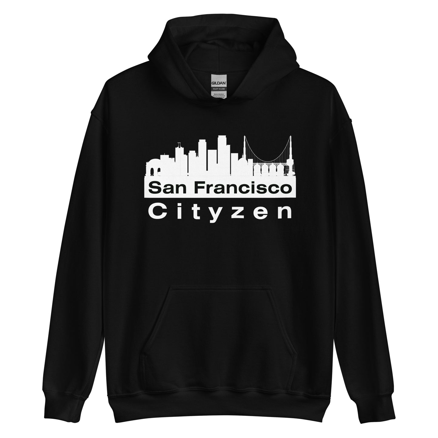 San Francisco Cityzen Hoodie Large Front Print