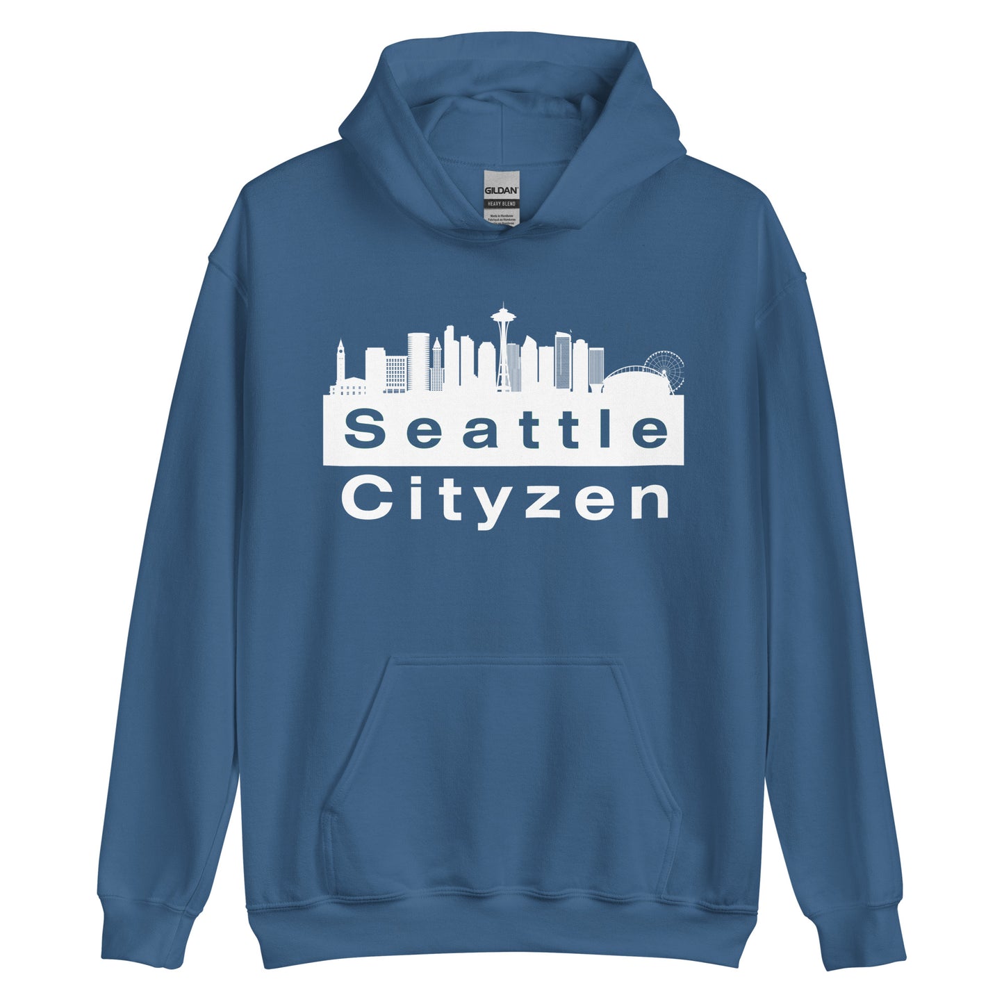 Seattle Cityzen Hoodie Large Front Print