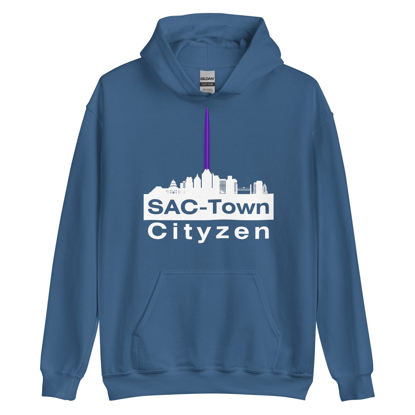 Sac Town (Sacramento) Cityzen Hoodie Large Front Print