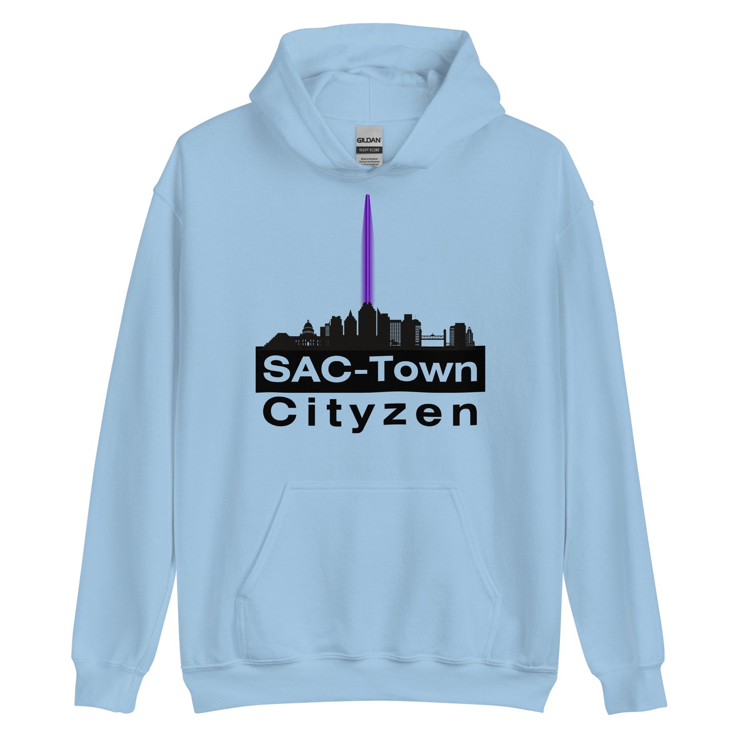 Sac Town (Sacramento) Cityzen Hoodie Large Front Print