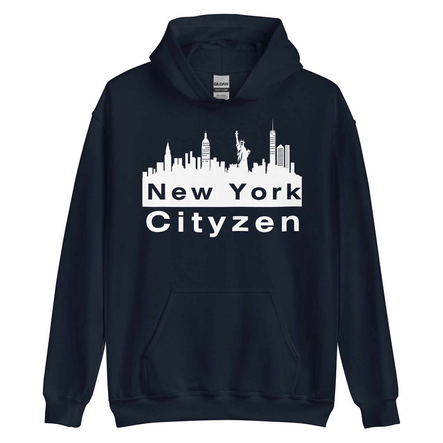 New York Cityzen Hoodie Large Front Print