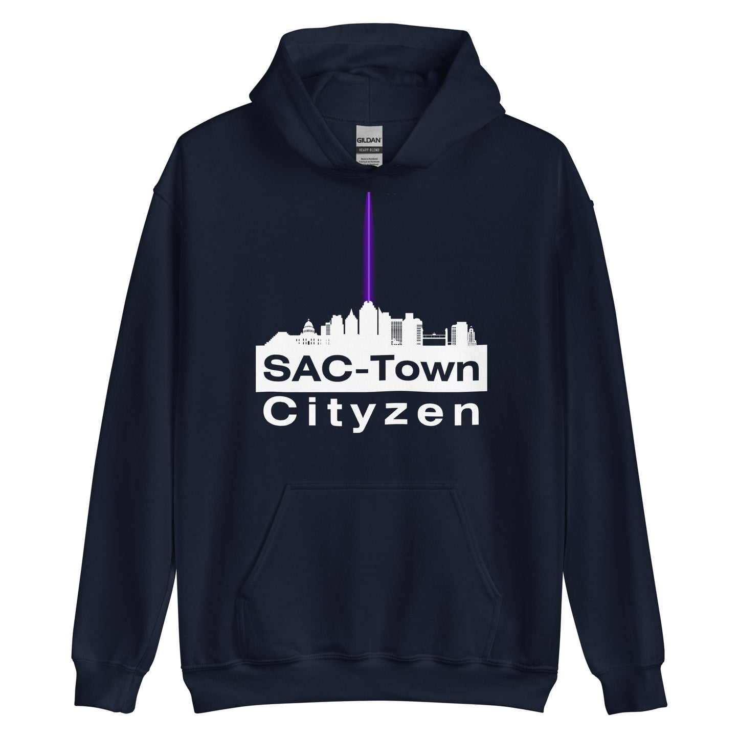 Sac Town (Sacramento) Cityzen Hoodie Large Front Print