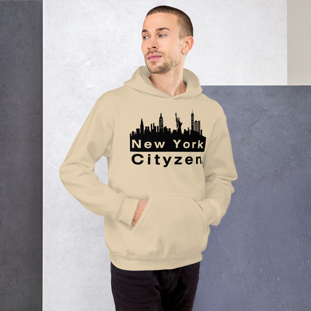 New York Cityzen Hoodie Large Front Print