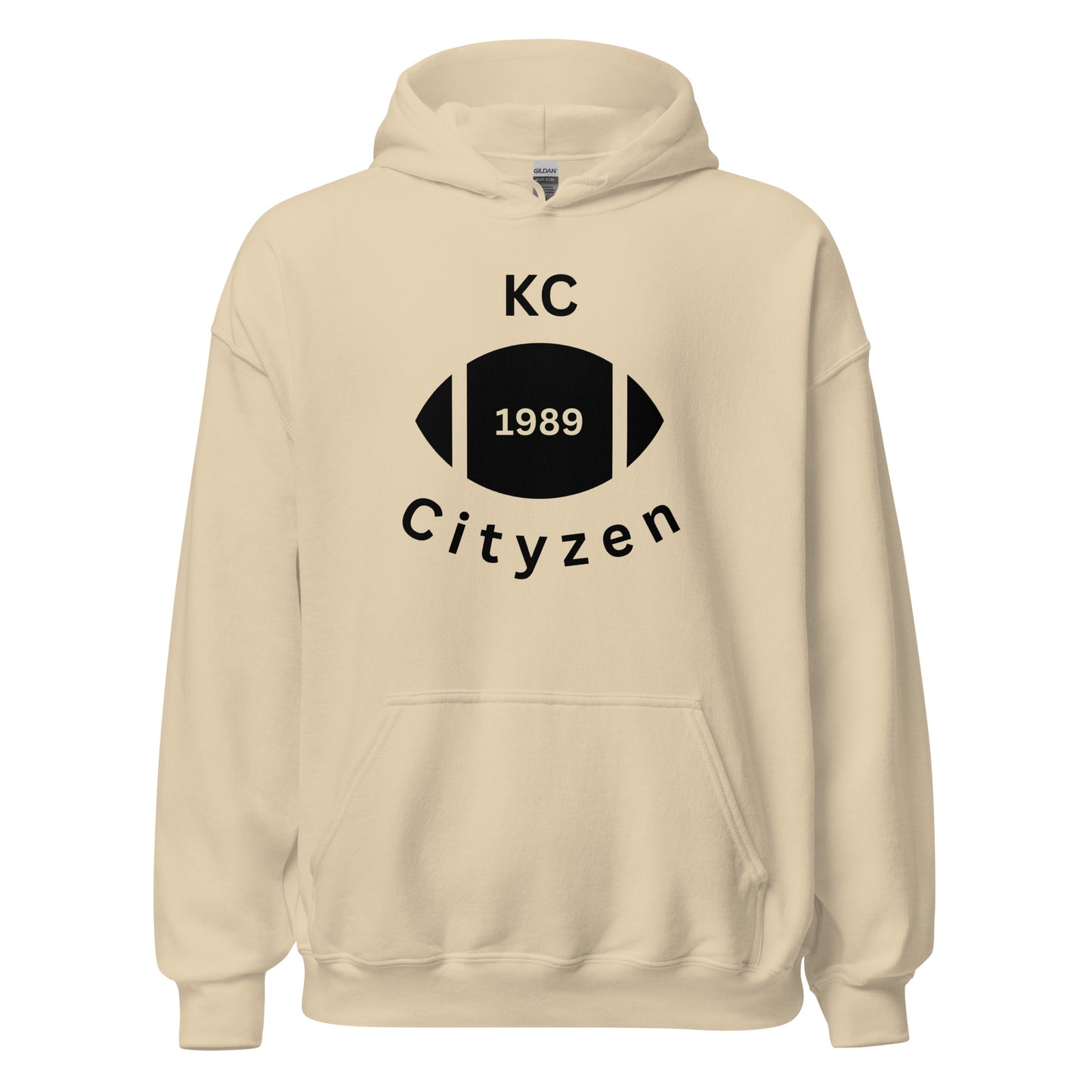 KC (Kansas City) Cityzen Hoodie Large Front Print