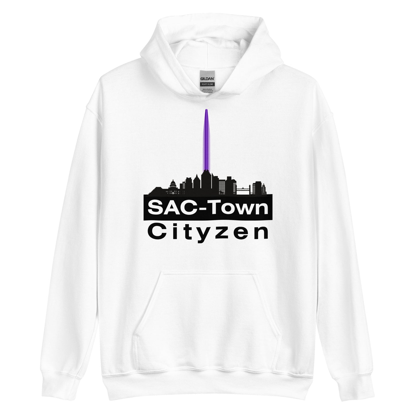 Sac Town (Sacramento) Cityzen Hoodie Large Front Print