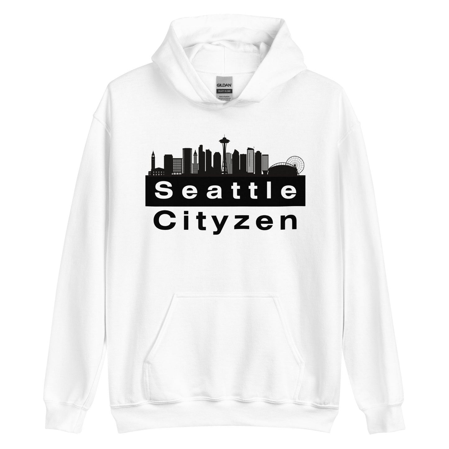 Seattle Cityzen Hoodie Large Front Print