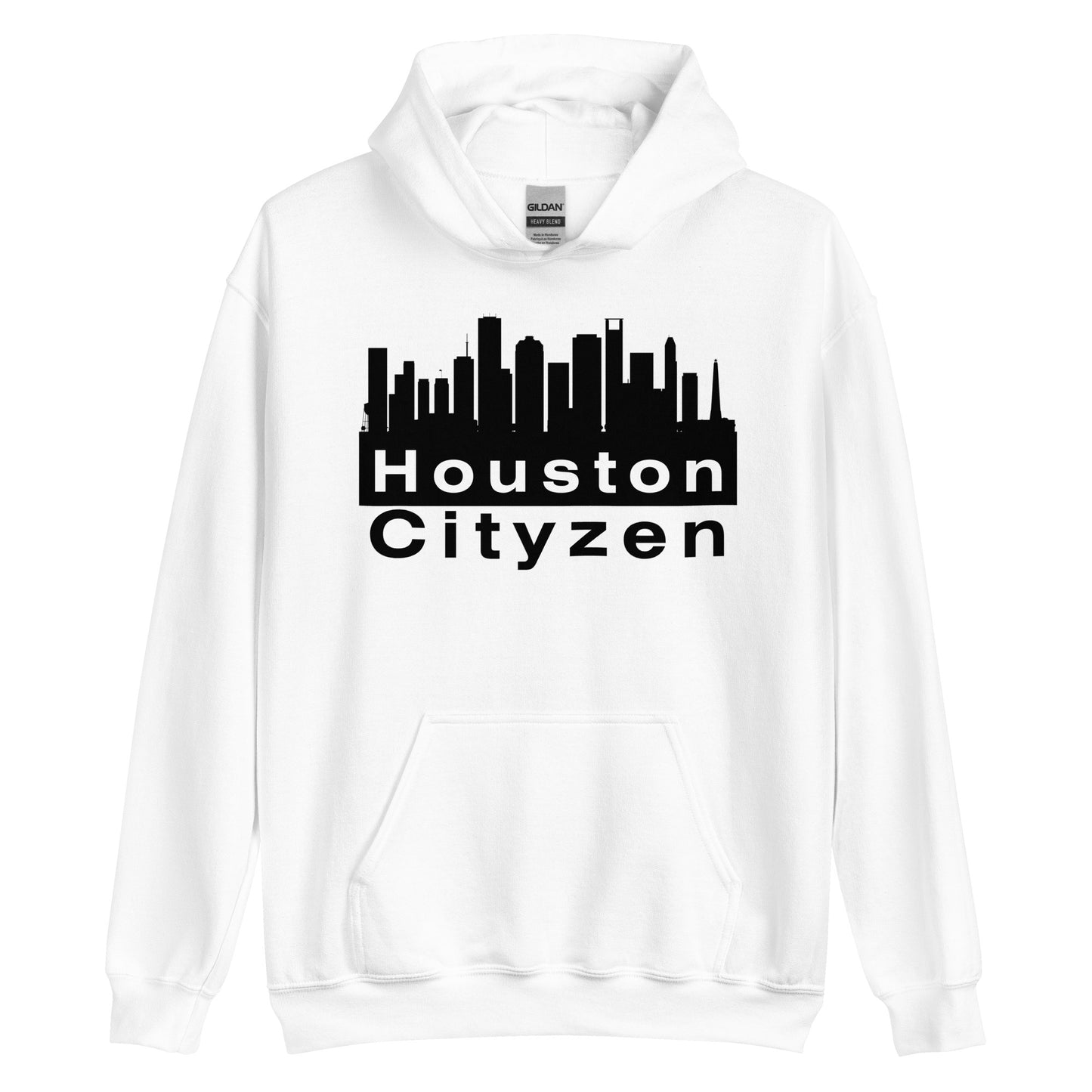 Houston Cityzen Hoodie Large Front Print