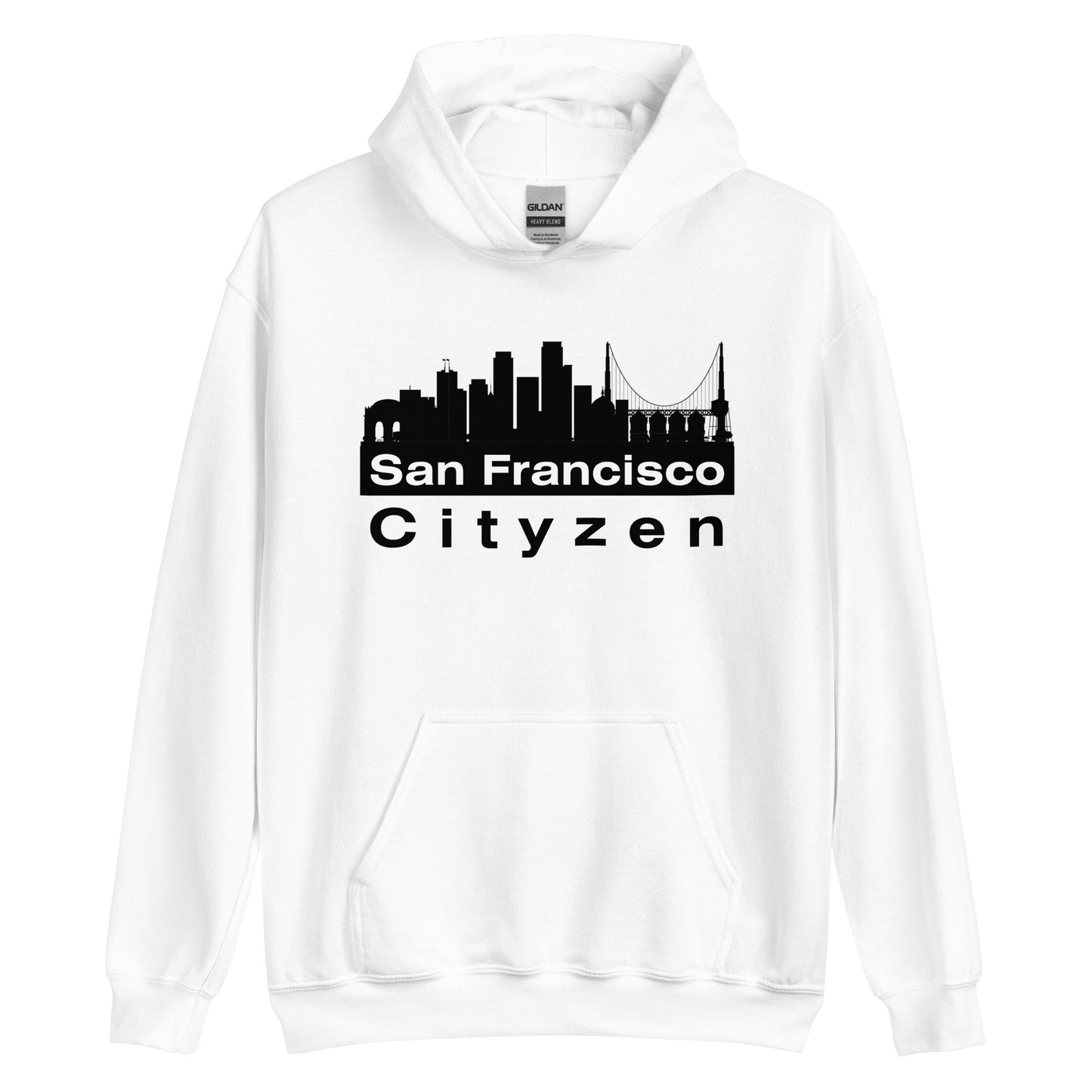 San Francisco Cityzen Hoodie Large Front Print