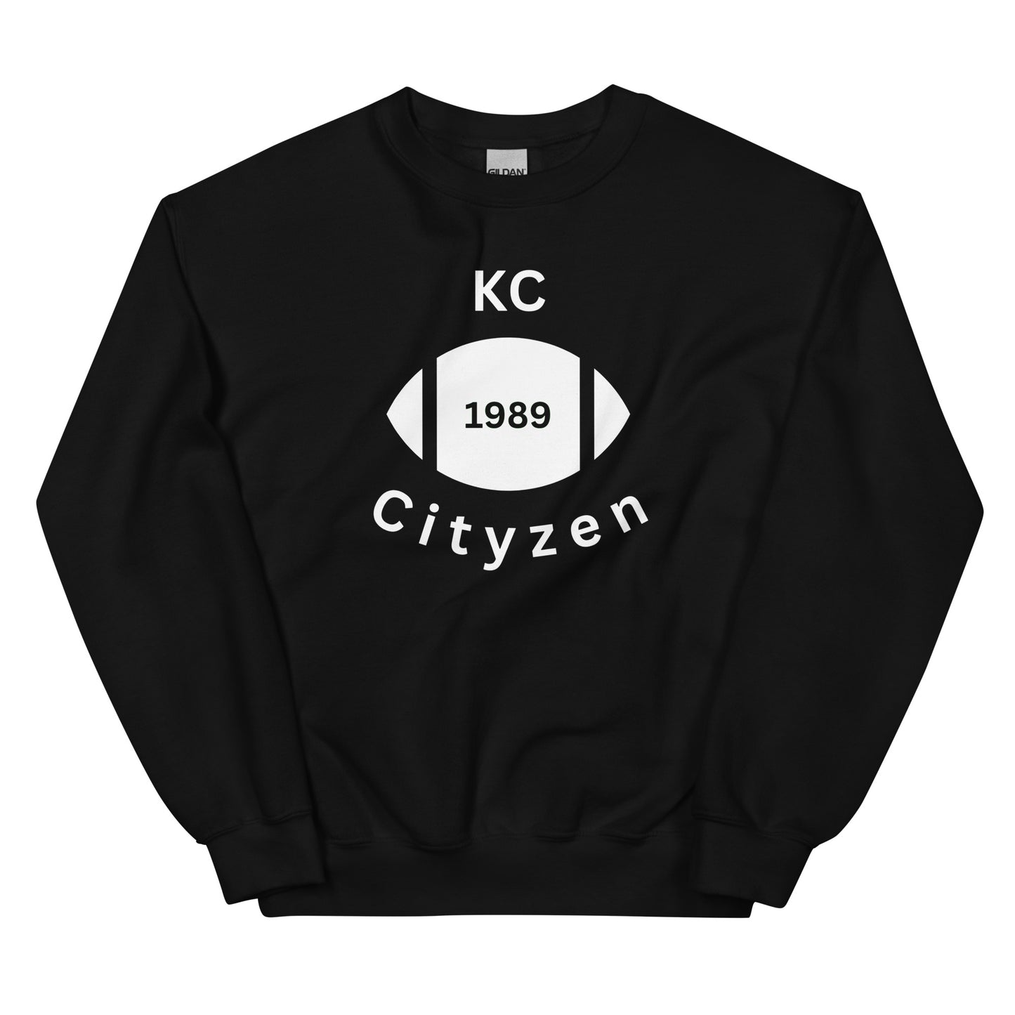 KC (Kansas City) Cityzen Crewneck Sweatshirt Large Front Print