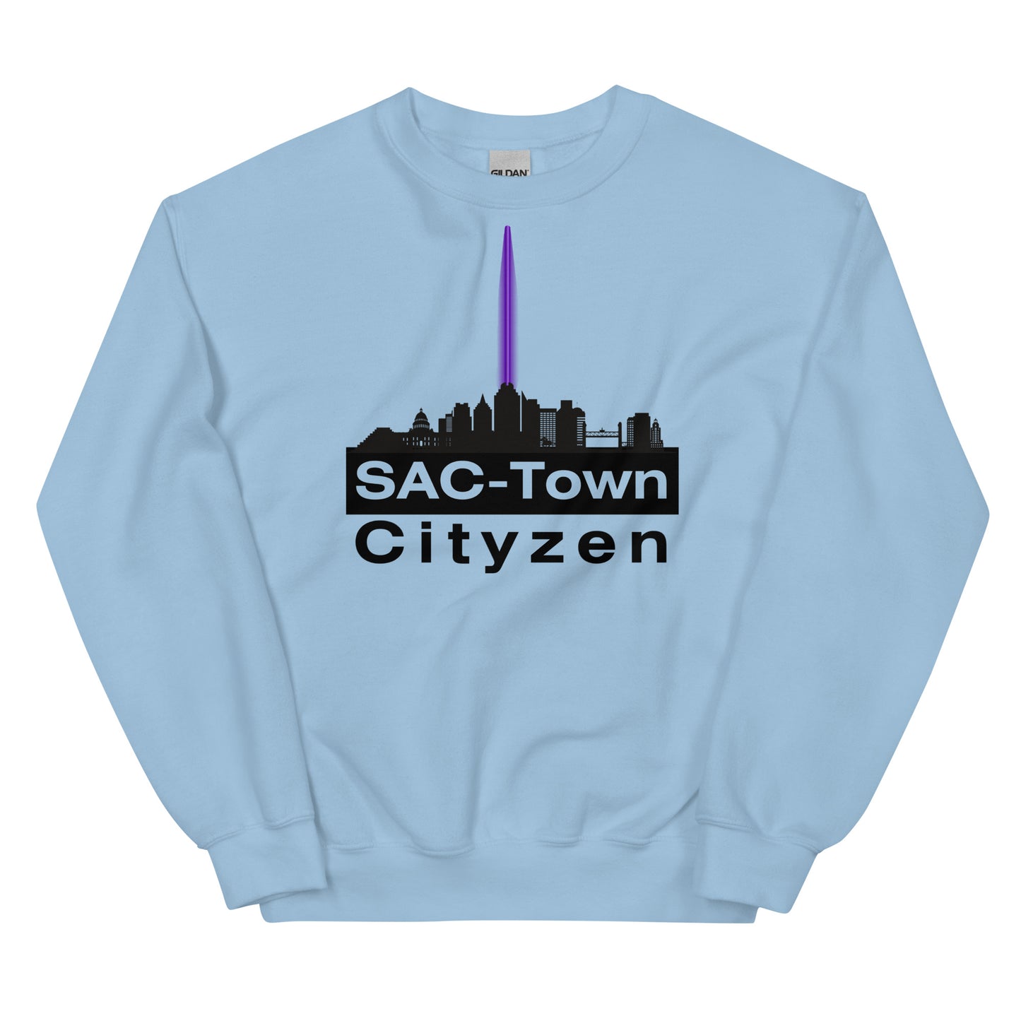 Sac Town (Sacramento) Cityzen Crewneck Sweatshirt Large Front Print