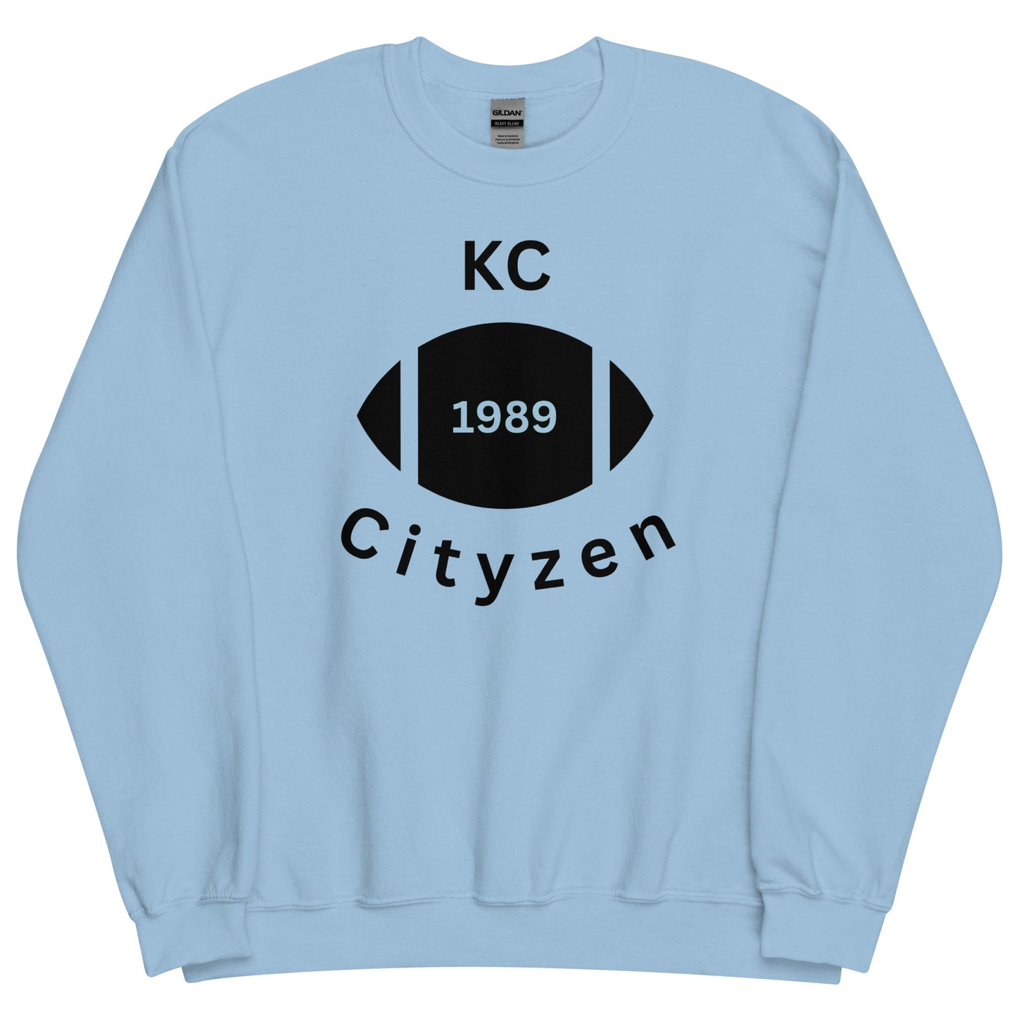 KC (Kansas City) Cityzen Crewneck Sweatshirt Large Front Print