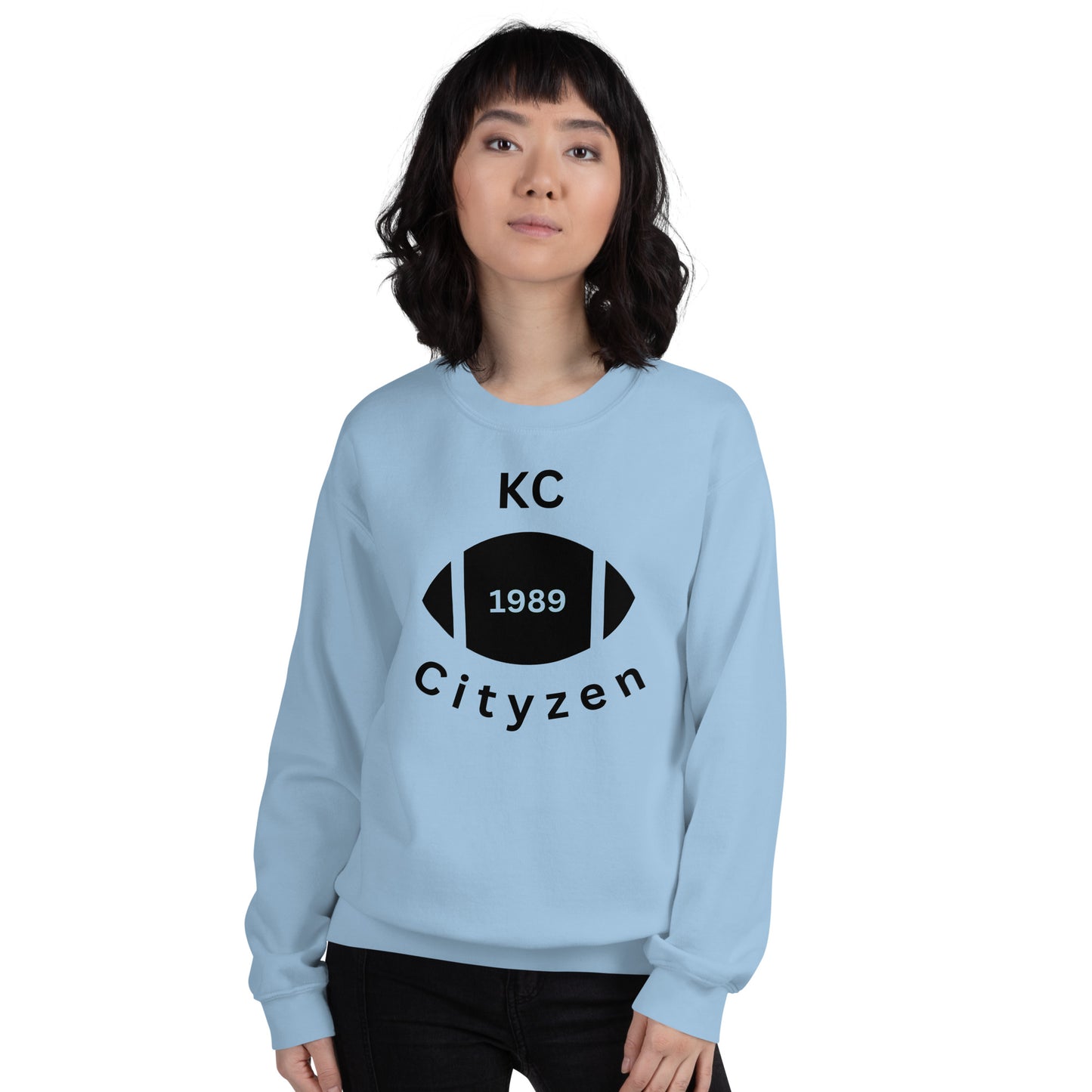 KC (Kansas City) Cityzen Crewneck Sweatshirt Large Front Print